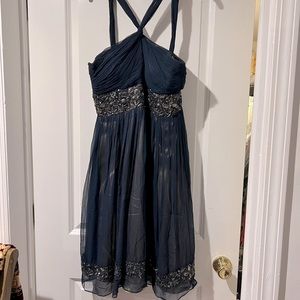 Navy cocktail dress